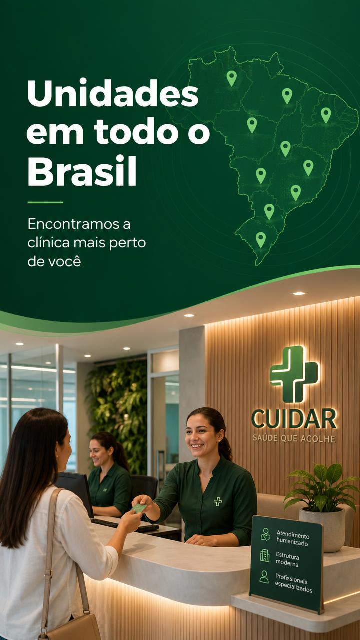 Unidades da Clínica Vitalis em todo o Brasil